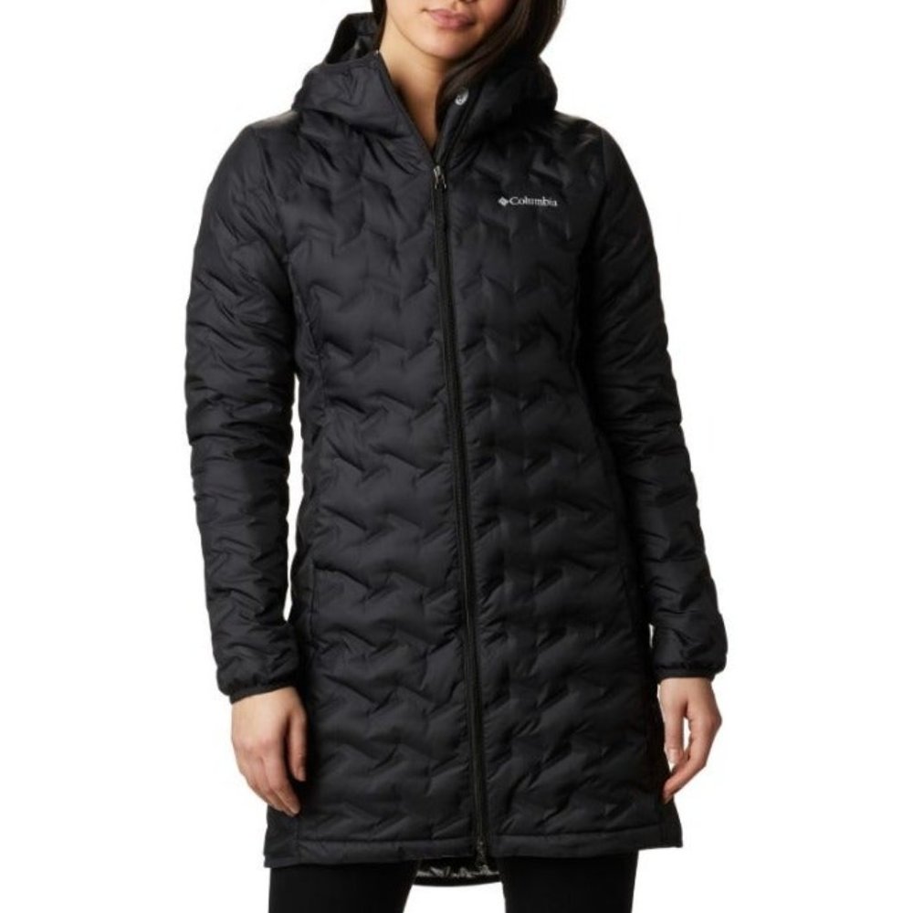 Columbia Black Quilted Pea Coat